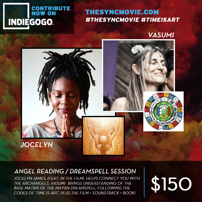time is art, angel card reading, Jocelyn james, mayan dreamspell session, crowdfunding
